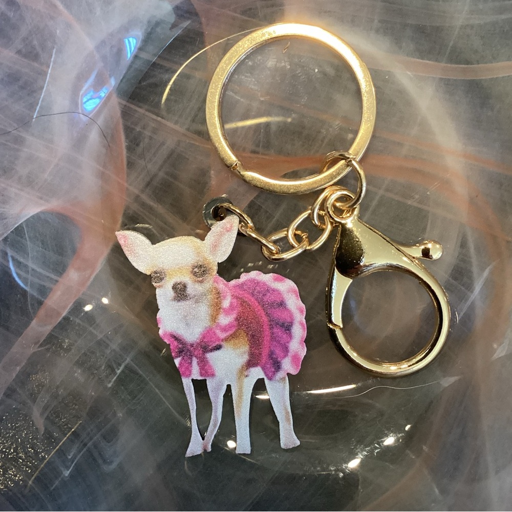 Chihuahua purse charm, key chain